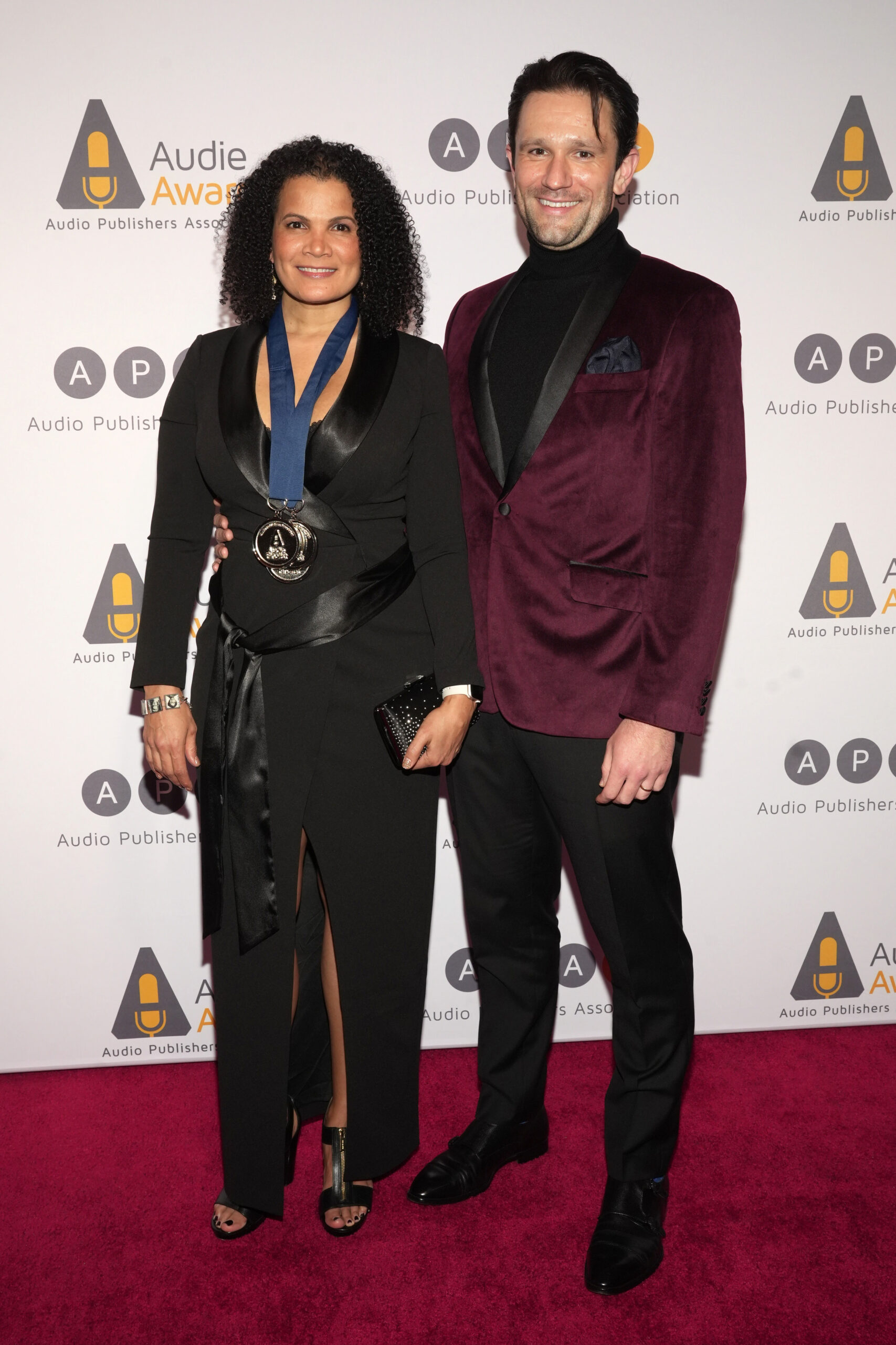 With my wife, January LaVoy, at the 2023 Audie Awards in New York